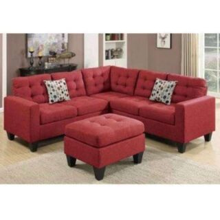 Red sectional couch