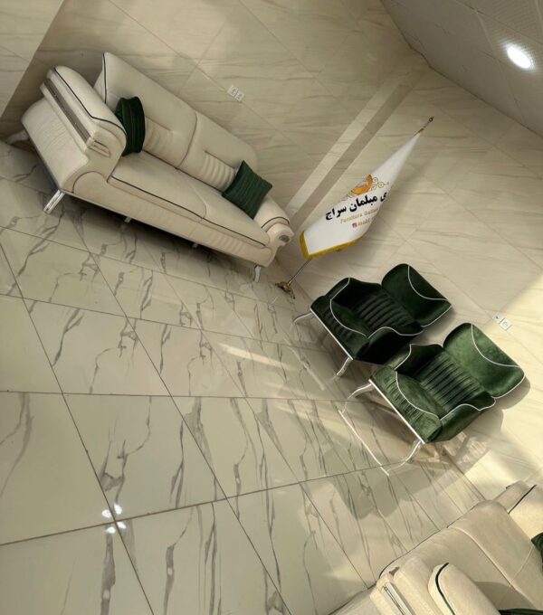 The Casablanca Contrast Sofa and Accent Chair Set
