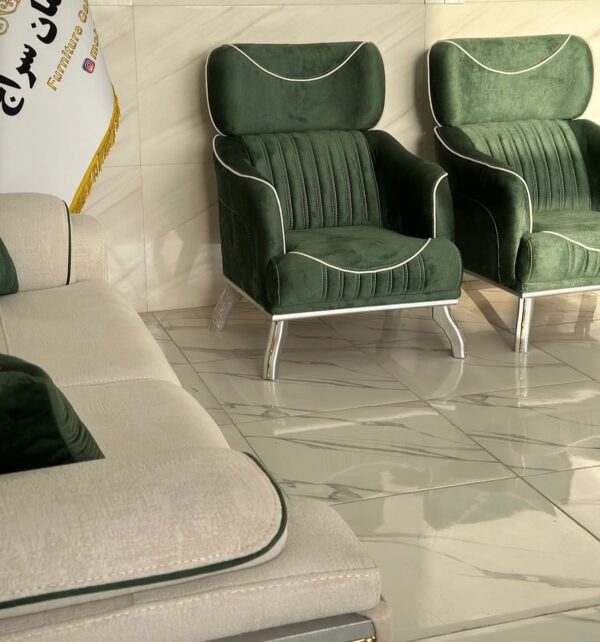 The Casablanca Contrast Sofa and Accent Chair Set