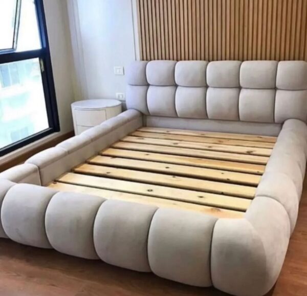 The Majestic Cloud Upholstered Platform Bed Frame